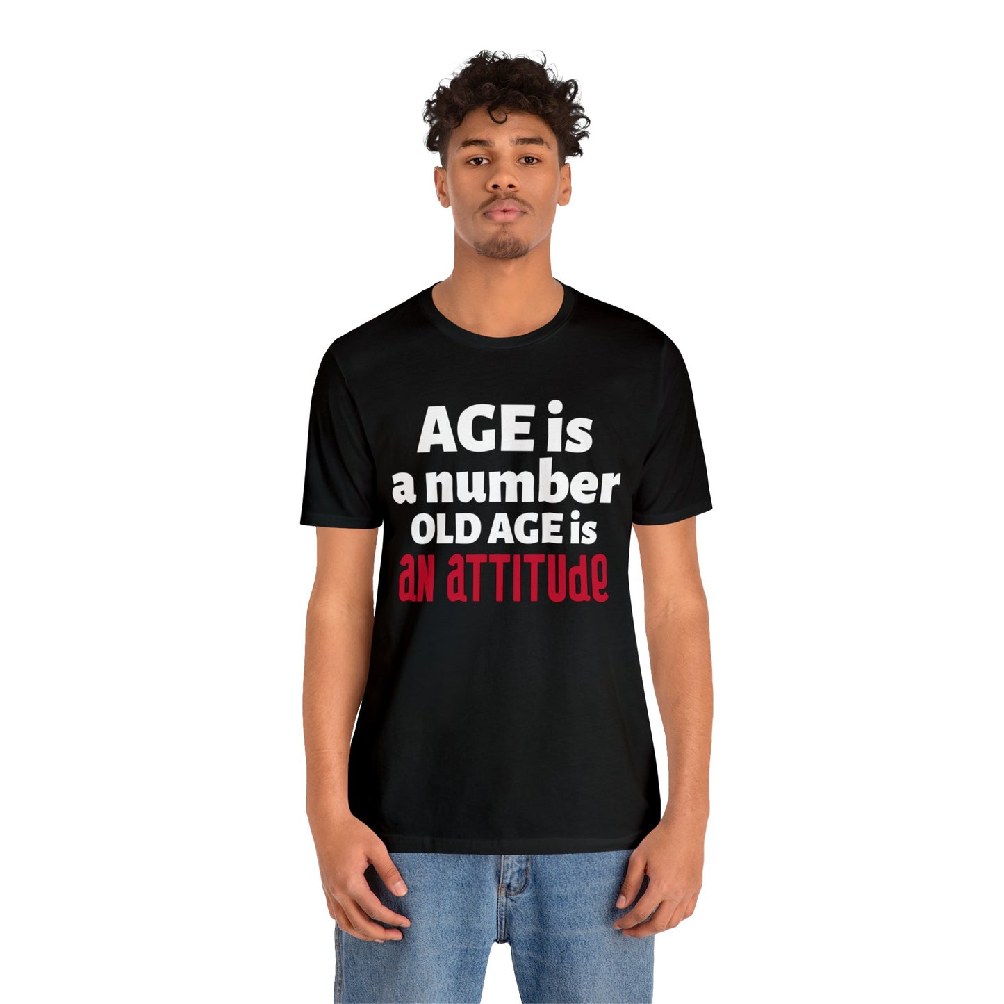 Age is Short Sleeve Black Tee