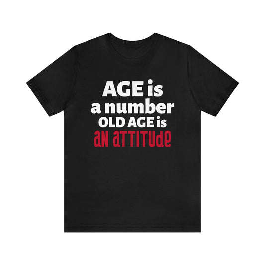Age is Short Sleeve Black Tee