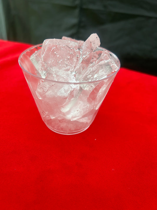 Cups of ice